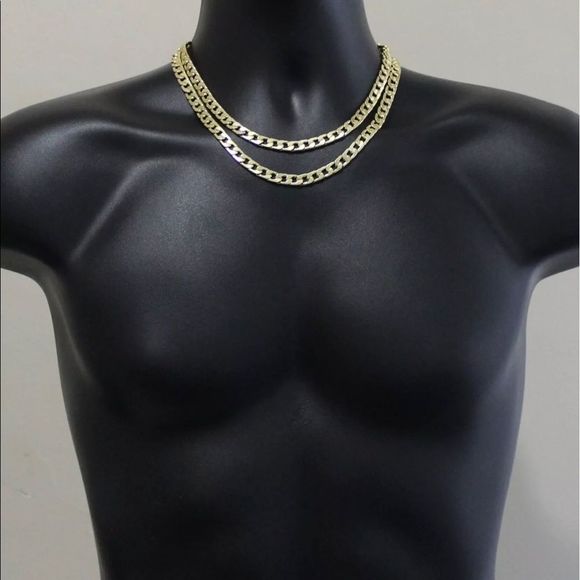 14K Cuban Link Chocker Set - Picture 1 of 5